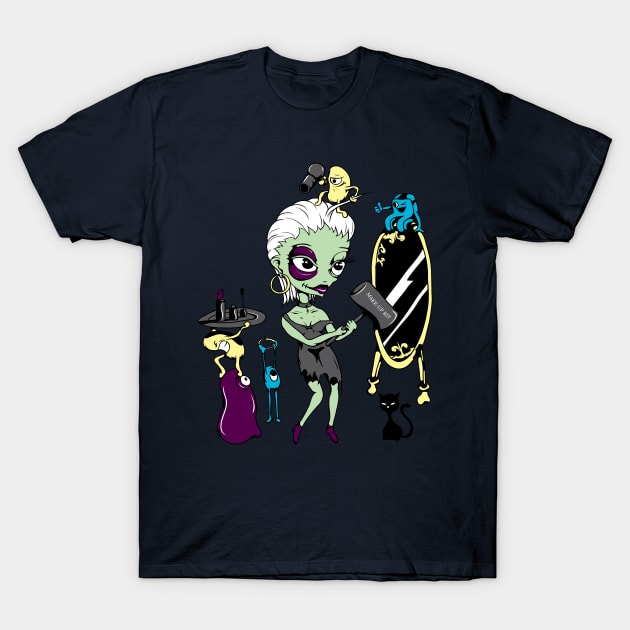 Funny Cartoon Lady T-Shirt by Tpixx